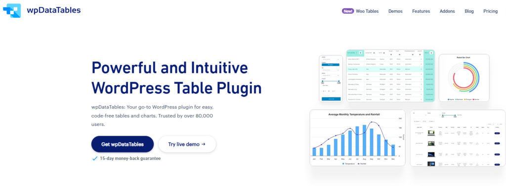 WordPress table plugins